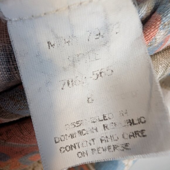 Block Island Petites Womens 8P Vintage 90s Blazer Jacket Padded Shoulder Linen B - Picture 9 of 9